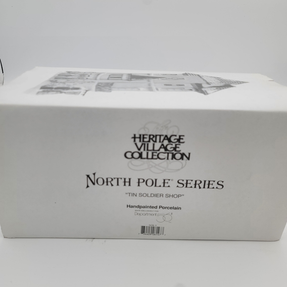 Dept 56 Tin Soldier Shop North Pole Village Lighted Christmas Building - 1995 - Picture 7 of 8